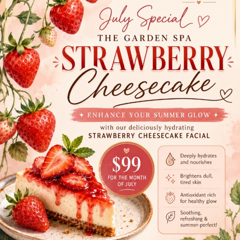 Strawberry Cheesecake Facial at The Garden Spa in Grasonville, MD