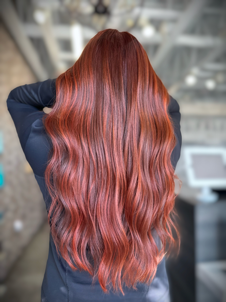 Single process one color at Luna & Luxe Salon in San Jose, CA