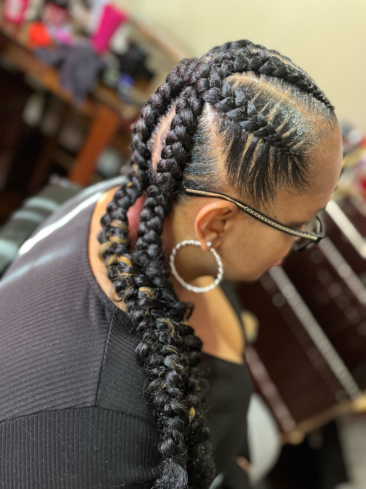 4 Stich Braids Cris-cross