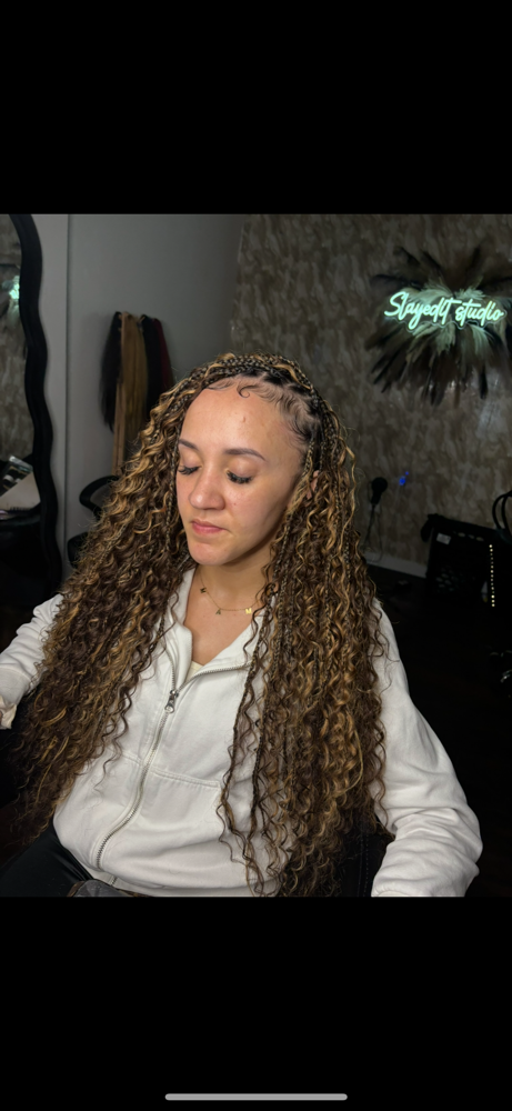 Human Hair Boho Braids at Ashley Slayed It in Roseland/South Bend, IN