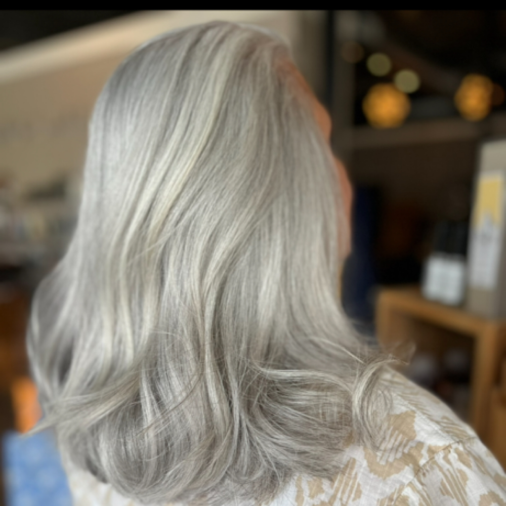 Grey Blending Color at BeautyMel in East Greenwich, RI
