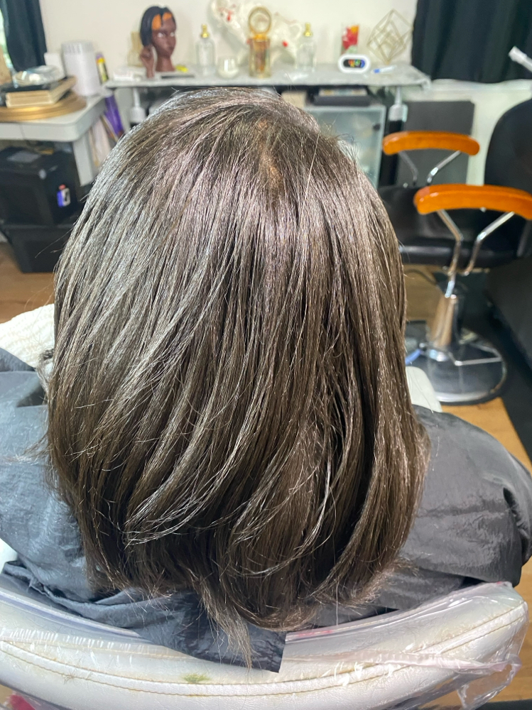 Natural Hair (Silk Press) at U’Neek HairStoree, Hair Artistry Salon in Stafford, VA