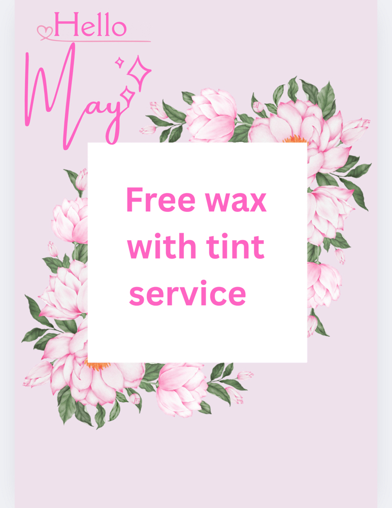 Free Brow Wax With Tinting Service
