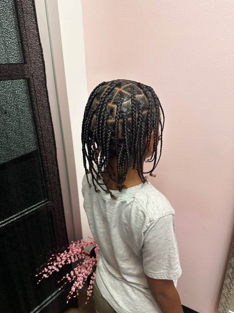 Boy Box Braids Shoulder Length Hair