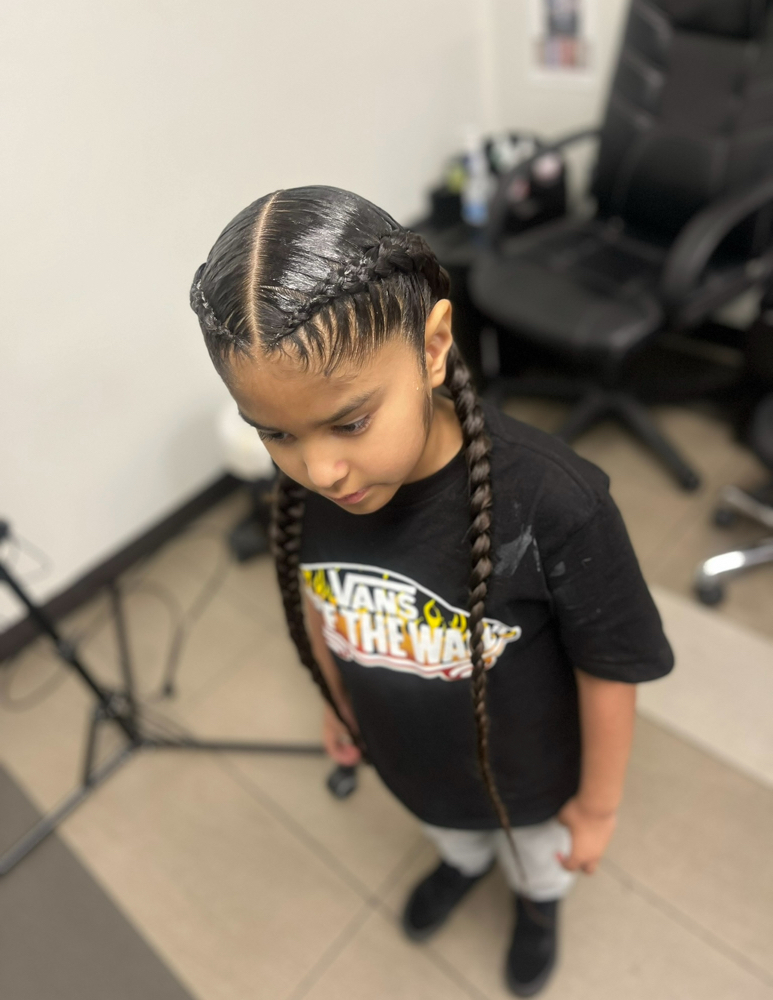 Natural 2 stitch braids at Styles By Jalyssa in Phoenix, AZ