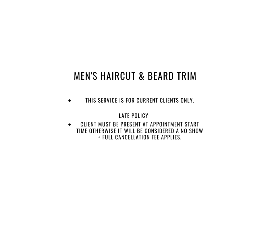 Men’s Cut & Beard Trim