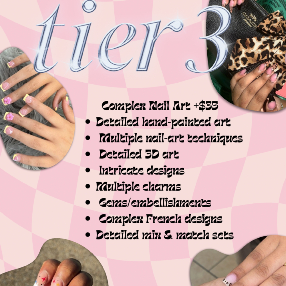 Tier 3 Art at Vivid Beauty Bar in Tyler, TX