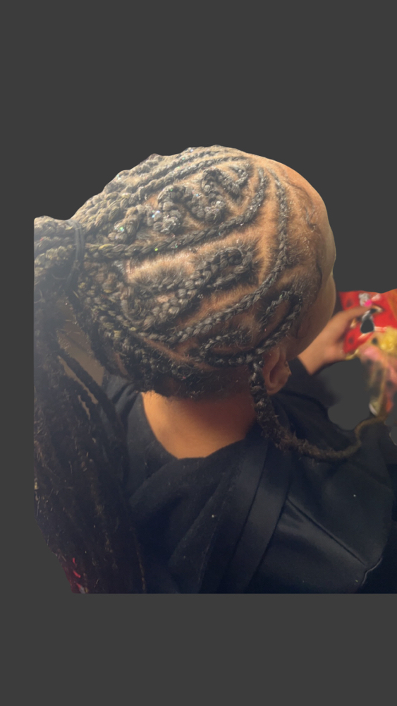 Updo Ponytail With Design