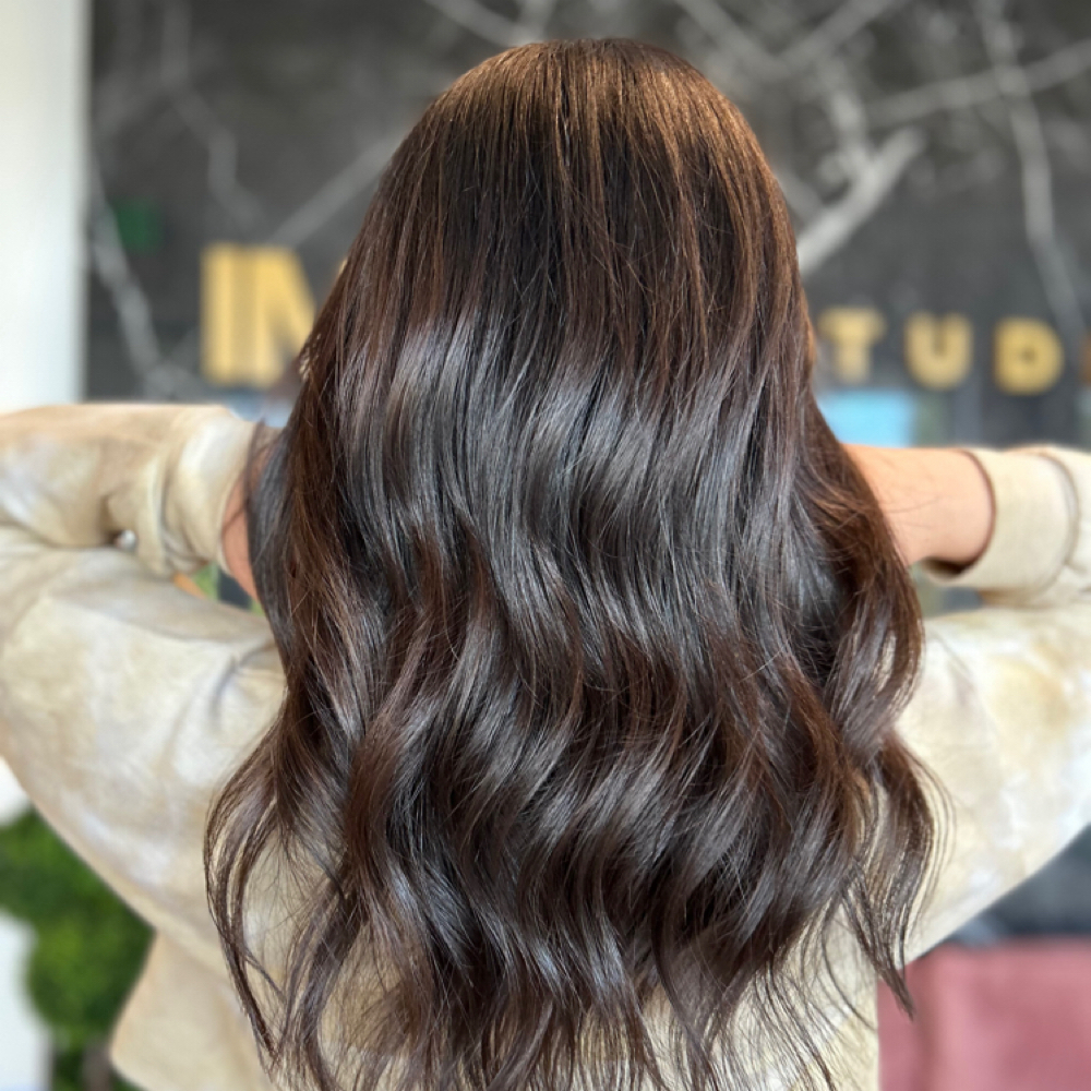 Single Process (Roots+Blow Dry) at Halo Color and Curl Salon in Boca Raton, FL