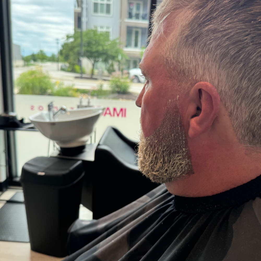 Beard Coloring at Rico’s Barber Studio in Lenexa, KS