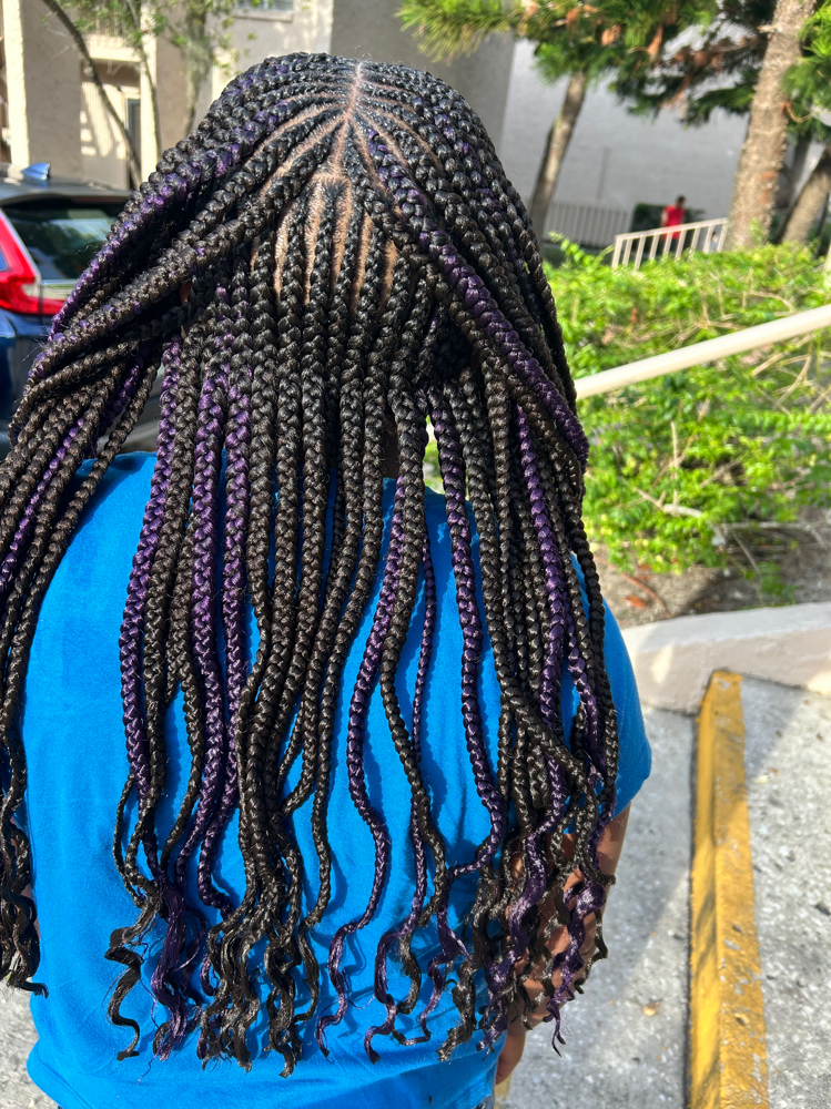 Kids Small Cornrows (2 rows) at Twined: Braids by Shae in Gibsonton, FL