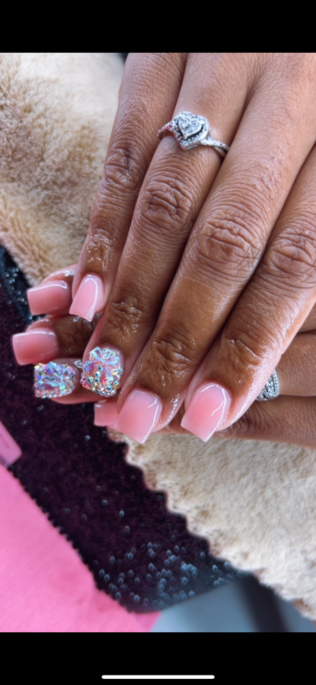 Acrylic Overlay W/ 2 Junk nails