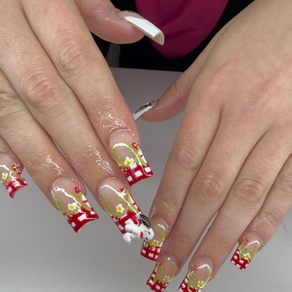 Long Acrylic Set at Blossom nails in Olympia, WA