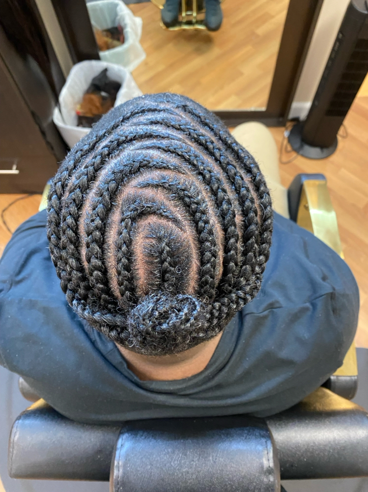 Man Bun 6-8 Braids