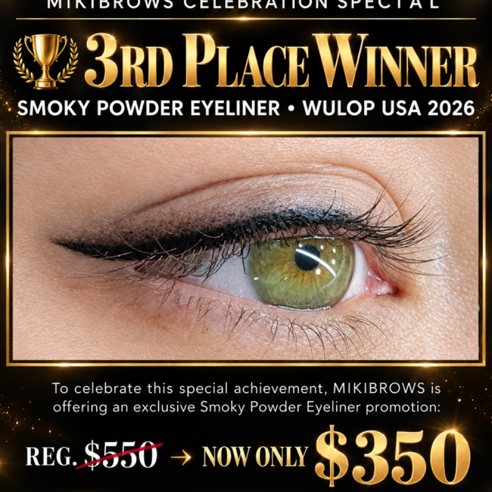 SMOKY POWDER EYELINER 5 SLOT ONLY at MIKIBROWS LAUREL MD in Laurel, MD