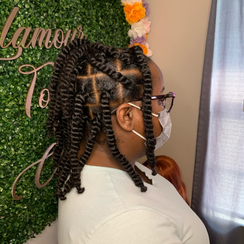 Large Passion Twists Bob at Glamour Touch by Che' in Durham, NC