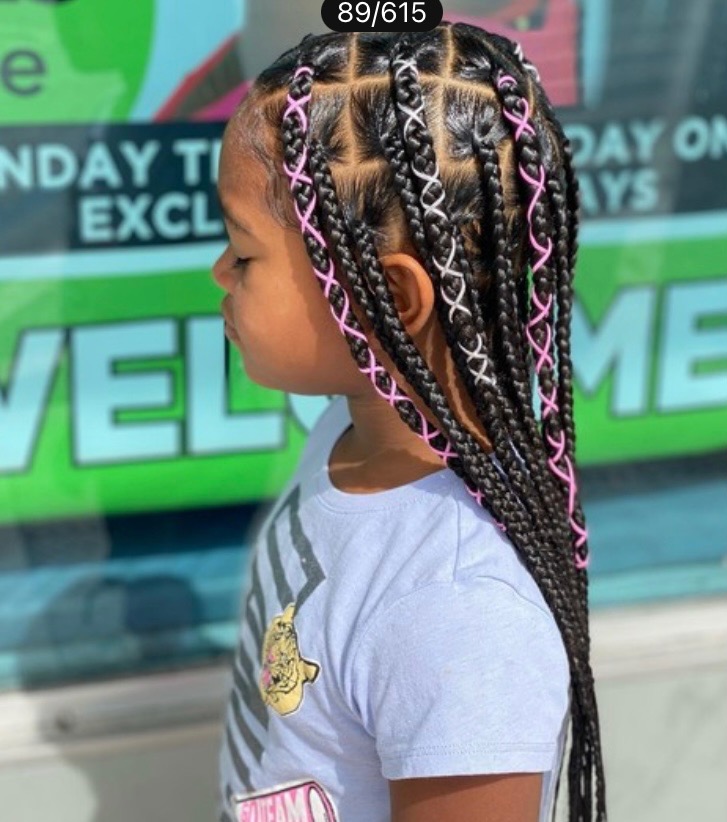 Kid Knotless Braid