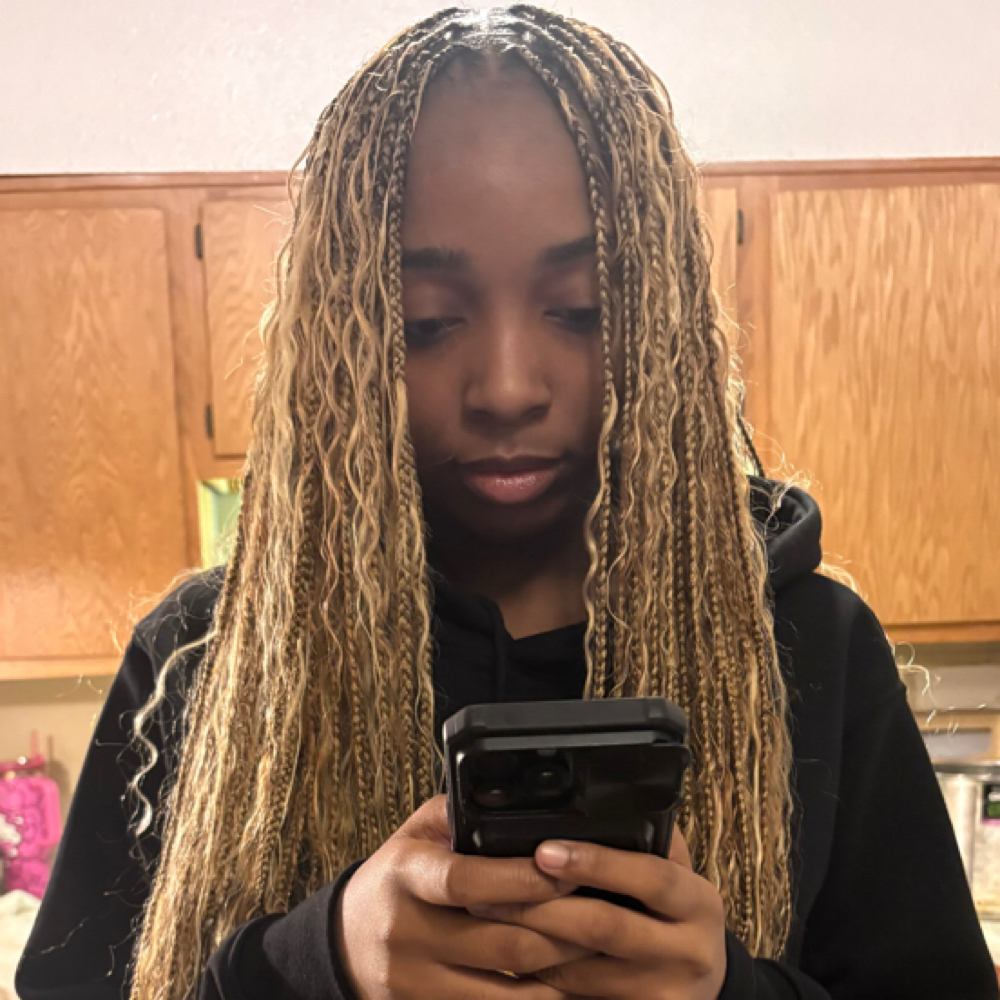 Small Boho Knotless braids at Jasmine Matthews in Carrollton, AL