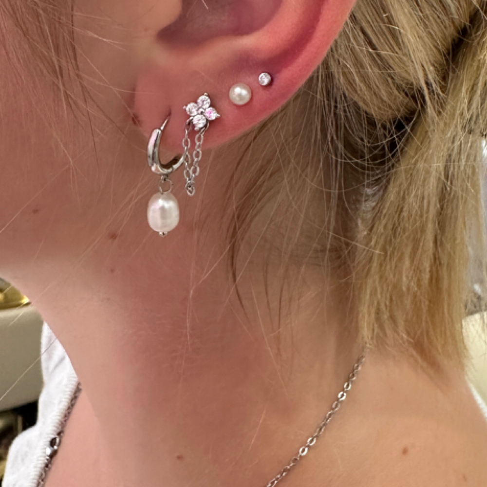 Earlobe piercing at wax off in Fullerton, CA