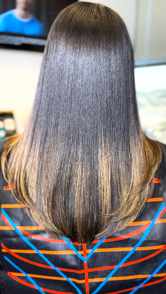 Silk Press at Crowned by Asia in Houston, TX