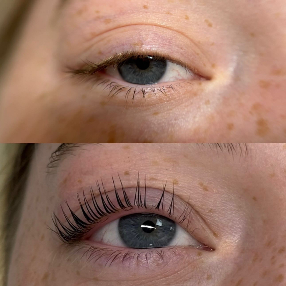 Korean Lash Lift + Tint at Aura Aesthetics spa in Houston, TX