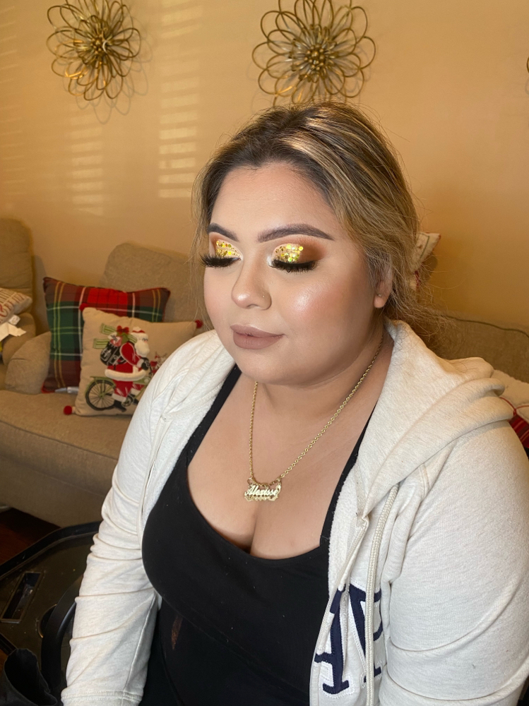 Glitter/ Cut-crease Glam at Soft Shadows By Shika in IL, IL