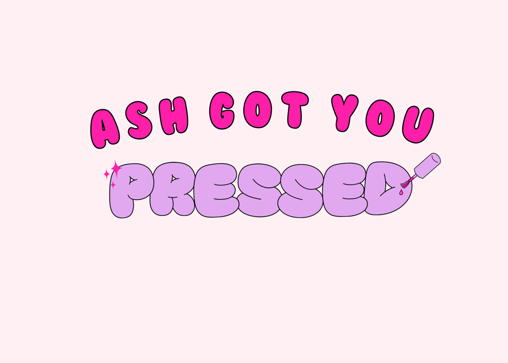 Custom PressOnsxAsh Got You Pressed at The Nail Plug in Lubbock, TX