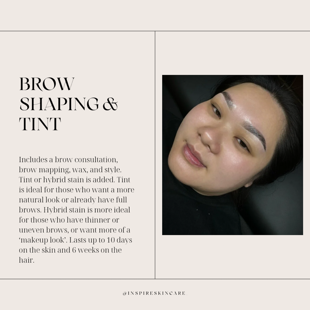 Brow Shapping & Tint