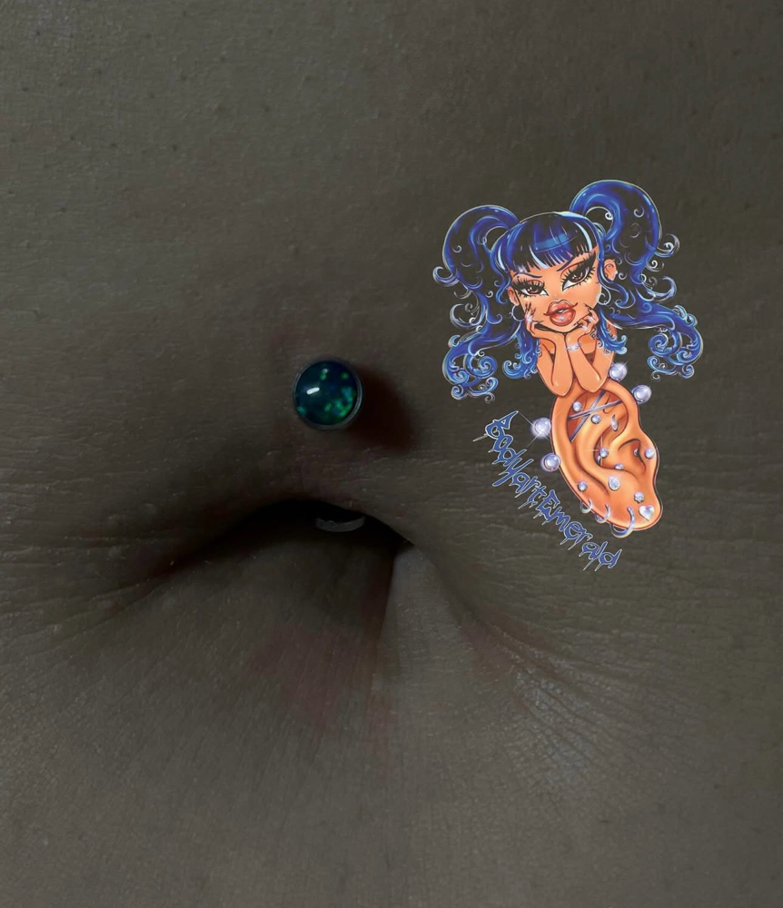 Floating Navel at Bodyart By Emerald Esme 🖤🕷️ in El Centro, CA
