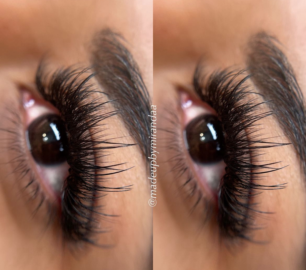 Mega Volume Full Set Lashes at Madeupbymirandaa in Los Angeles, CA