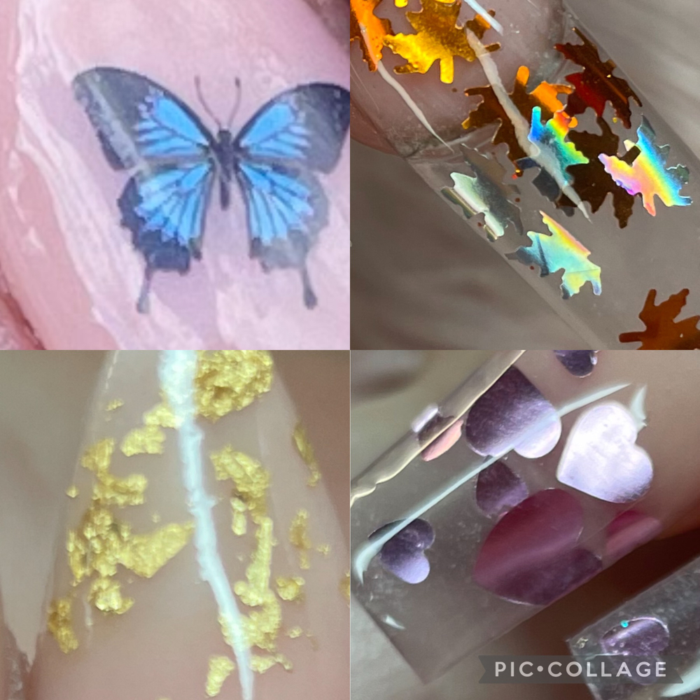 Nail Decals/dried flowers/etc