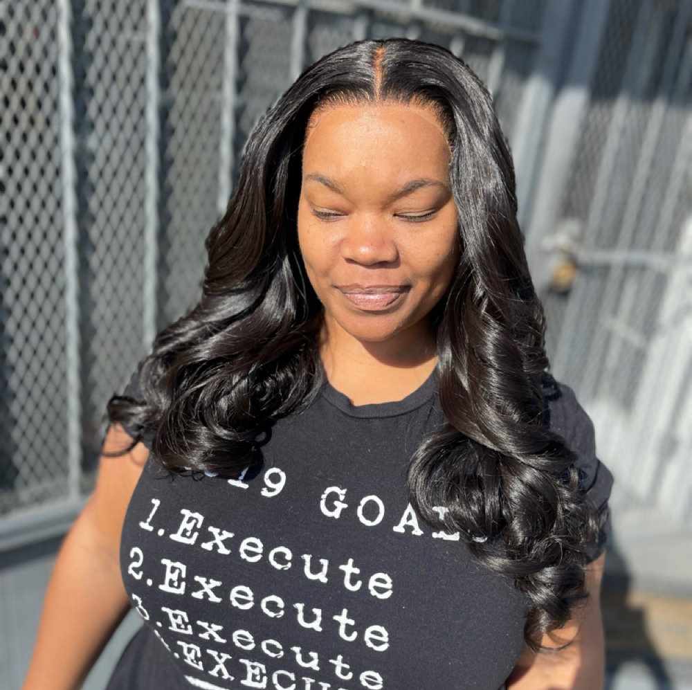 Closure Install at QueenDi Beauty in Los Angeles, CA