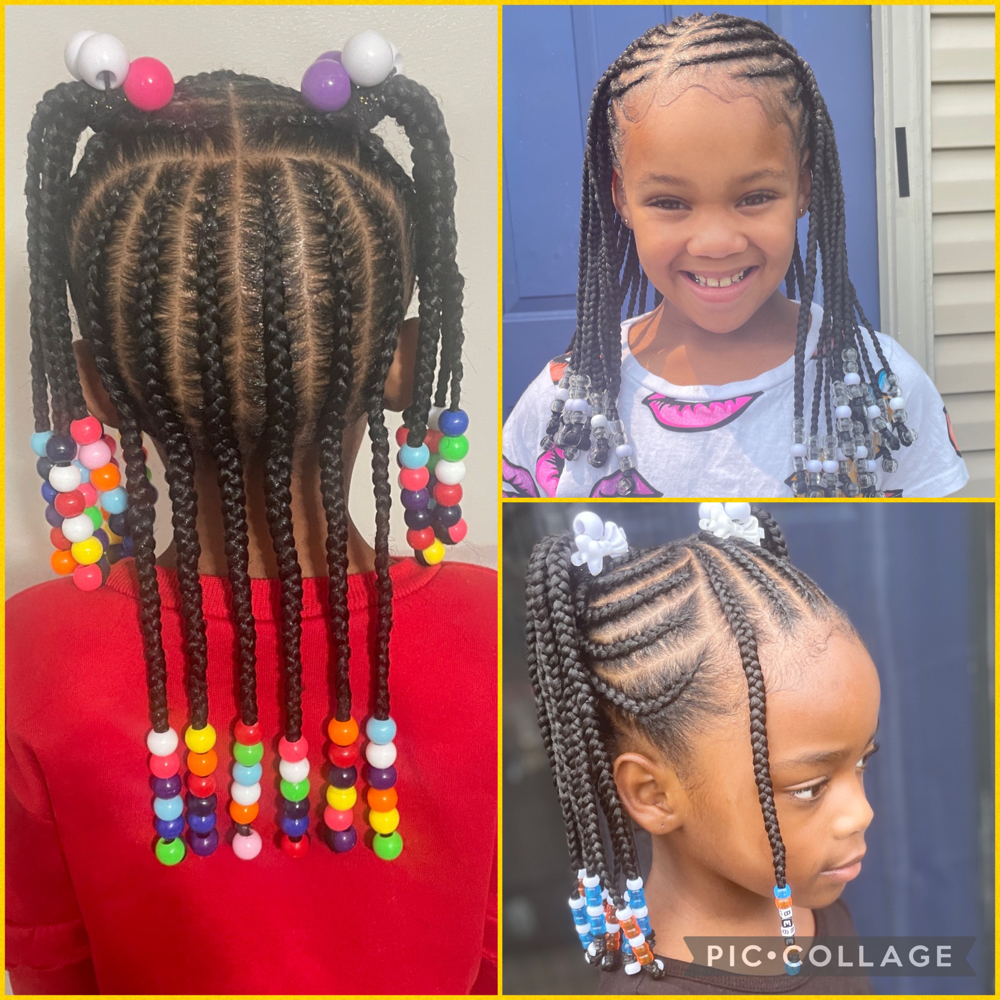 Kids Braids W/ Hair Added