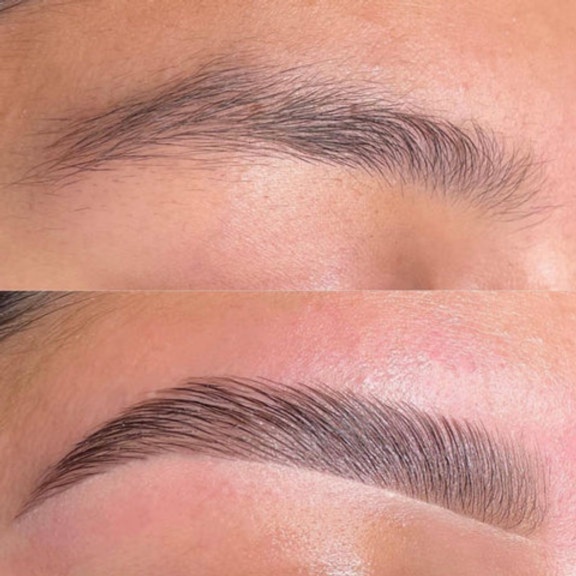 Brow Lamination + Brow Wax at Blush Skincare and Brow Design in Watsonville, CA