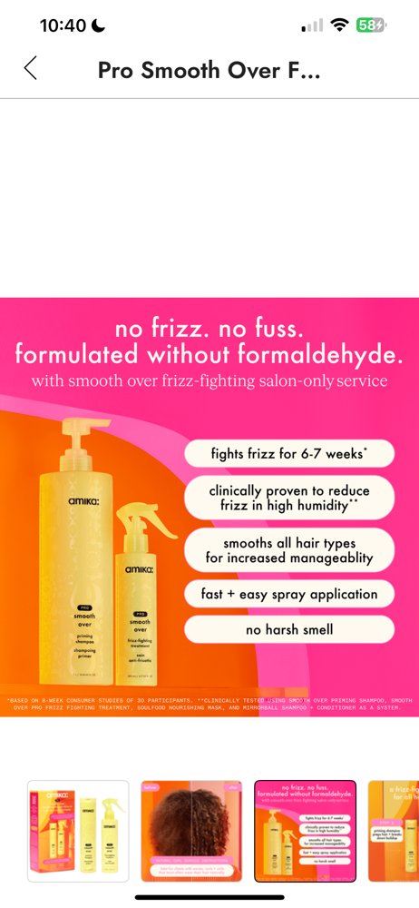 Frizz Blow Out Service