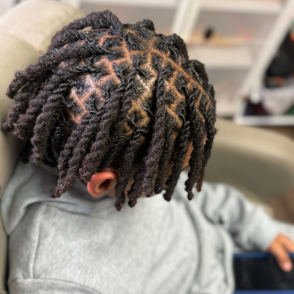 Kids Loc Style Only (Ages 3–10) at Lucky Your Hair Salon in Toledo, OH