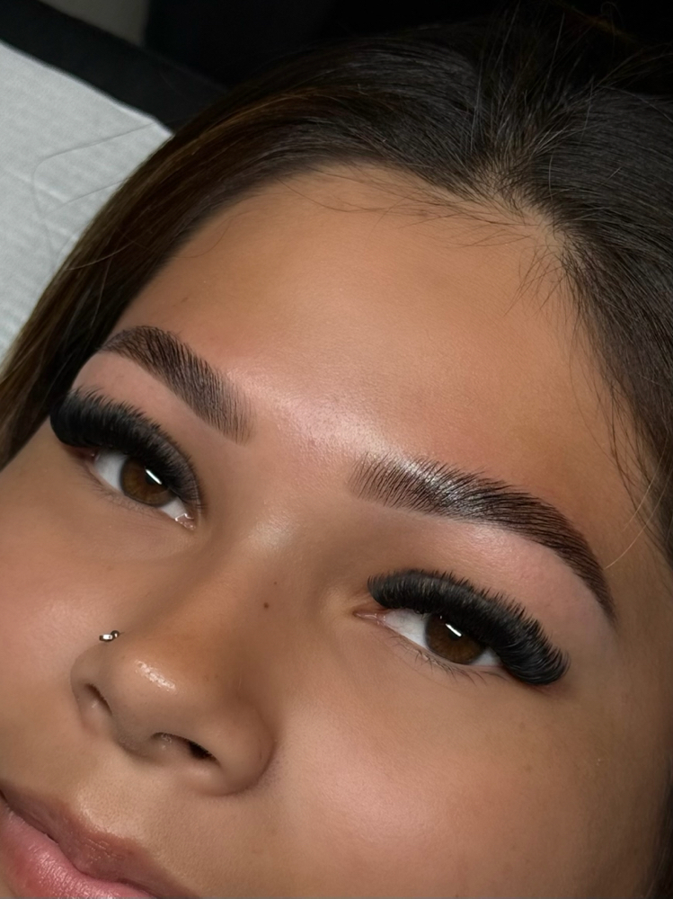 Fullset + Brow Lami/Wax Combo at Ashxsthetics in Naples, FL