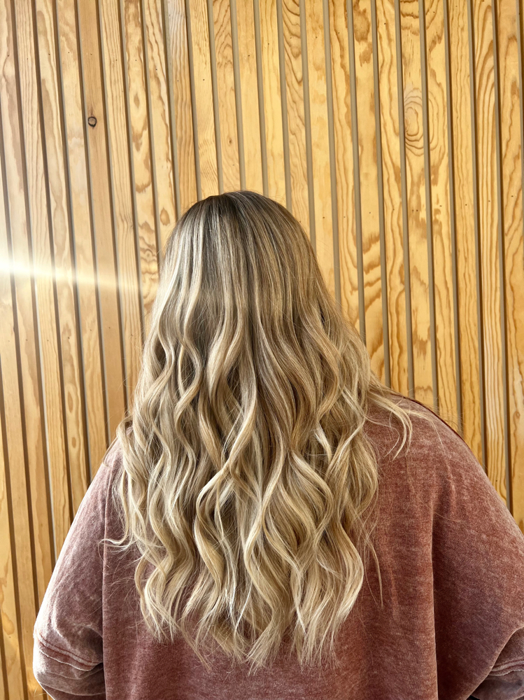 hair extension install 2 rows