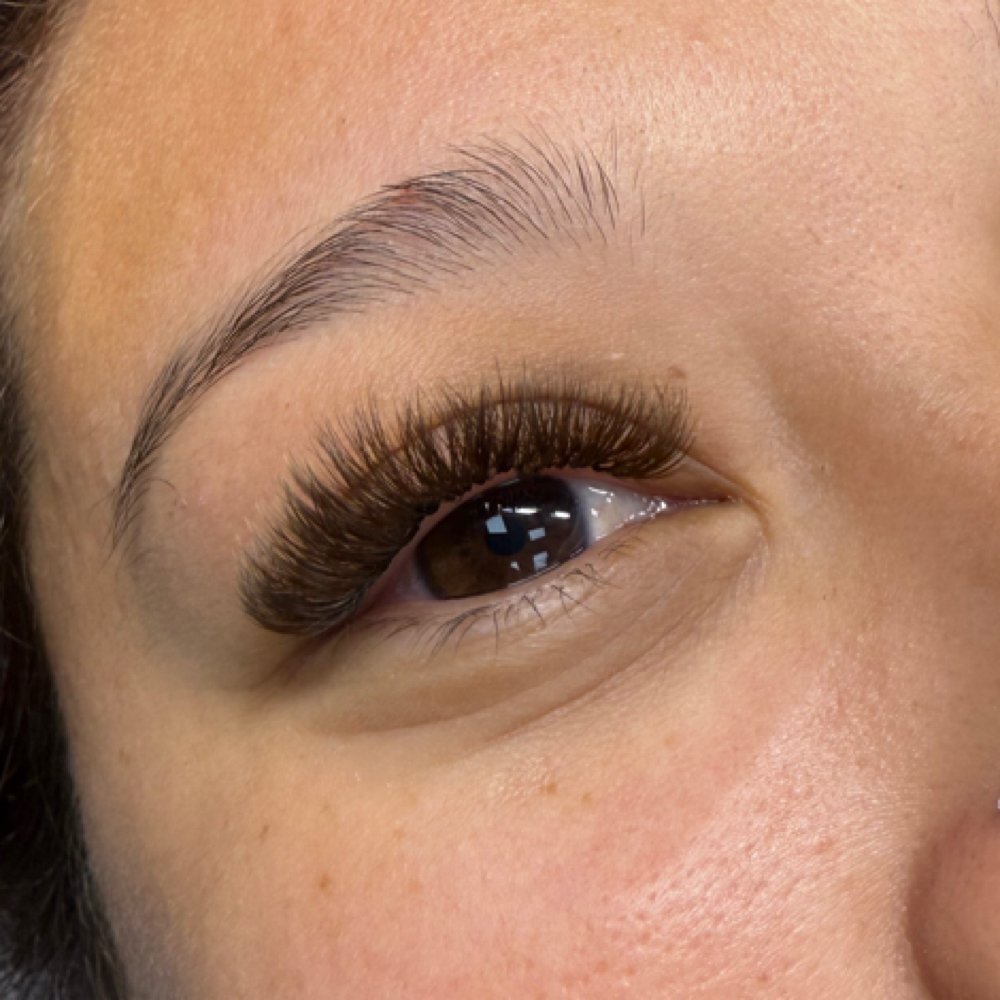 Brown Mega Volume Lashes at Banks Beauty Bar in Dallas, TX