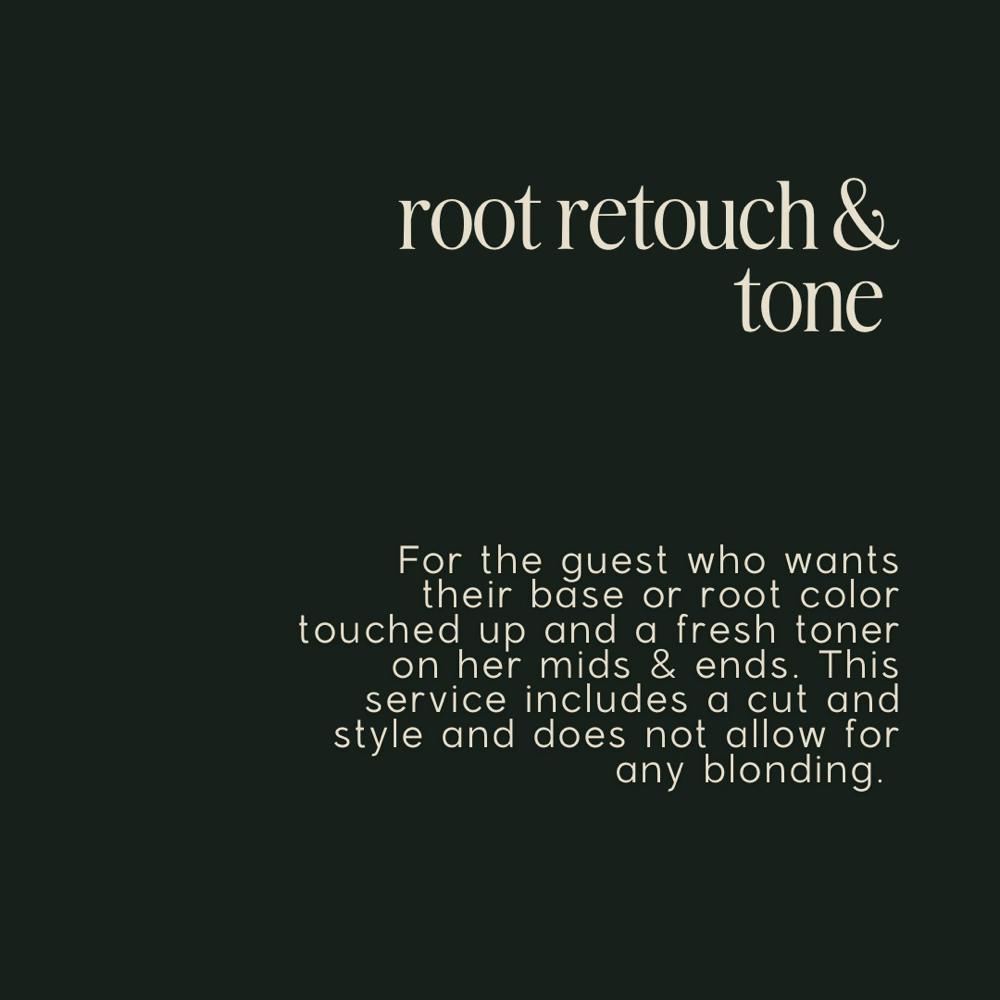 root retouch + tone