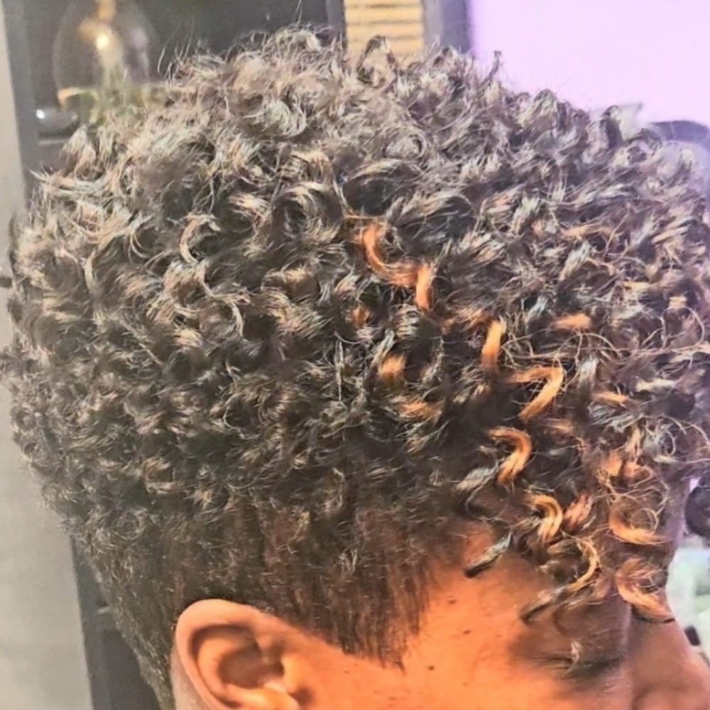 Curly PIXIE Hair at Salon Iso weaves in District Heights, MD