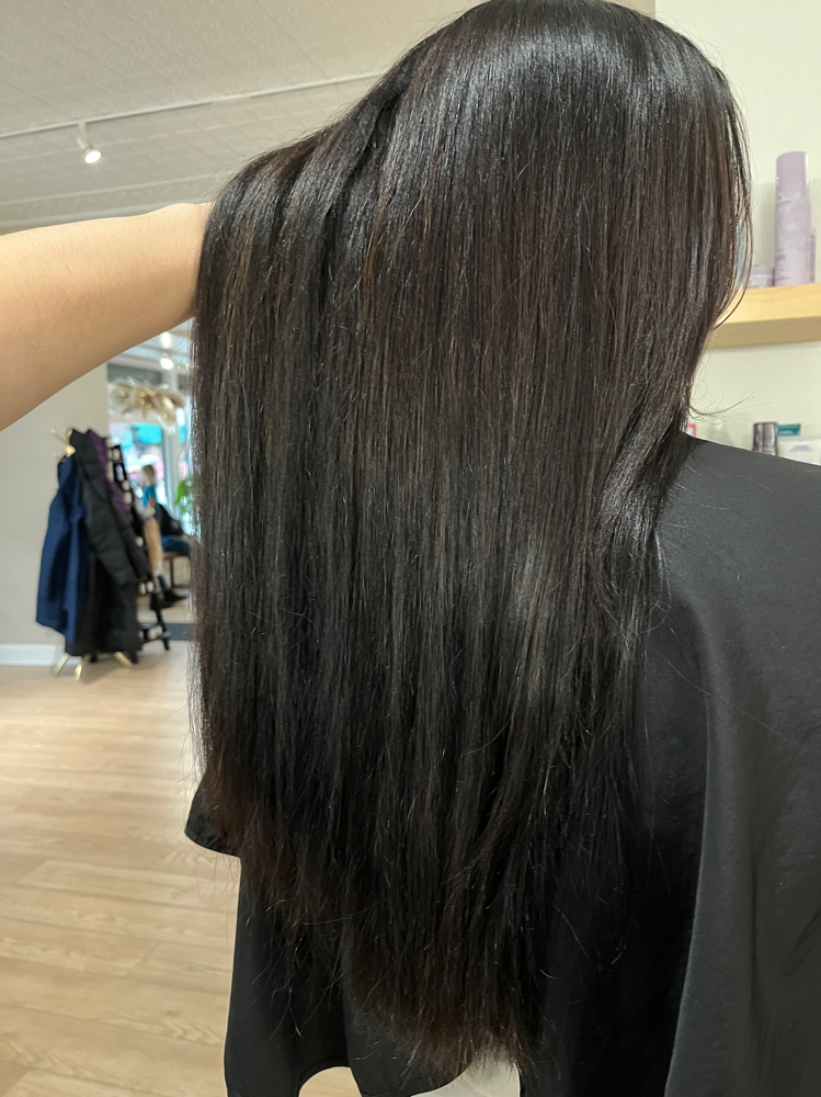 Keratin Smoothing Treatment at Cayliedoeshair in Homer, MI