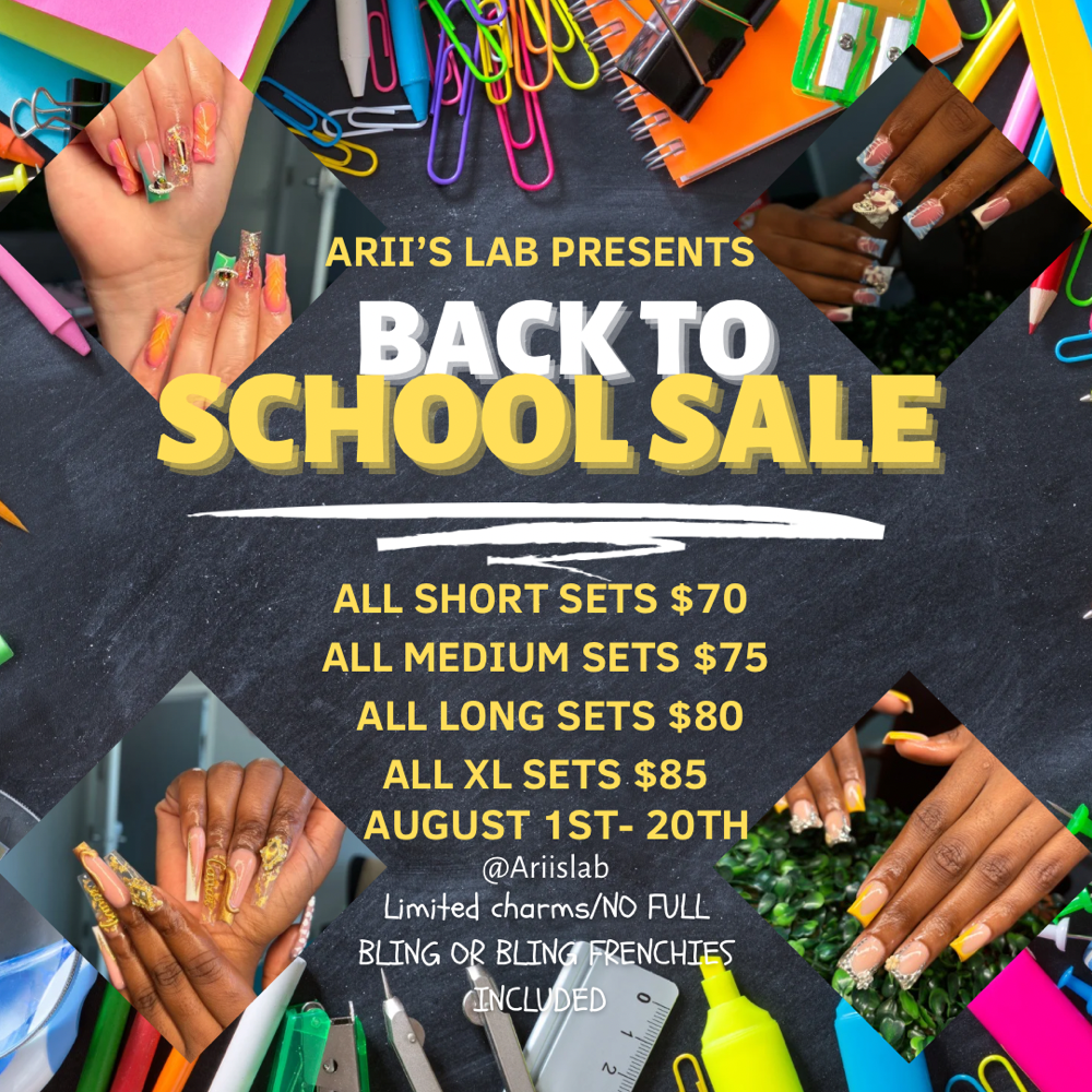 Back to School Sale📚💅🏾