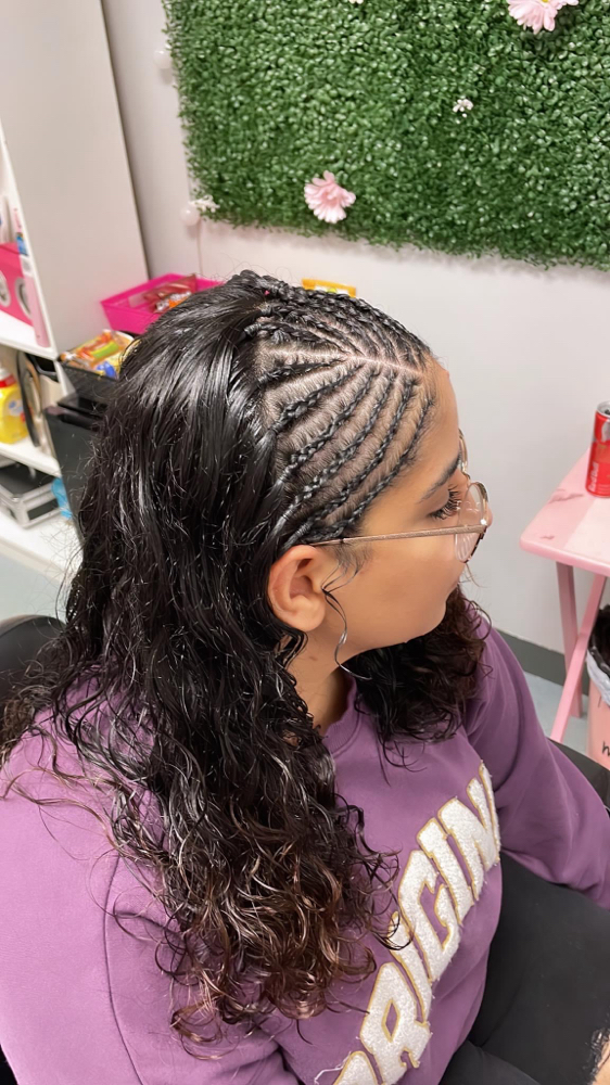 Half Back Tribal Braids