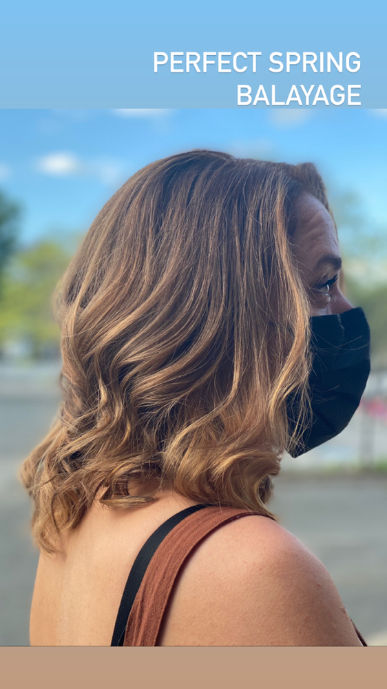 Balayage With Root Color