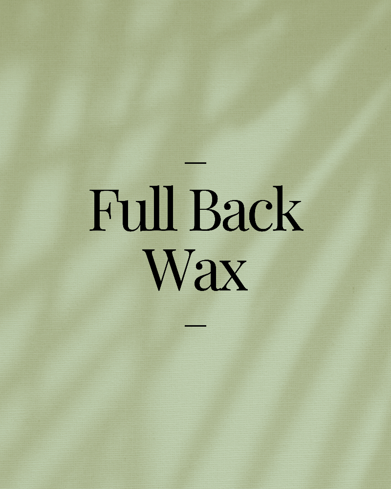 Full Back Wax at Mestiza Beauty Studio in Floresville, TX