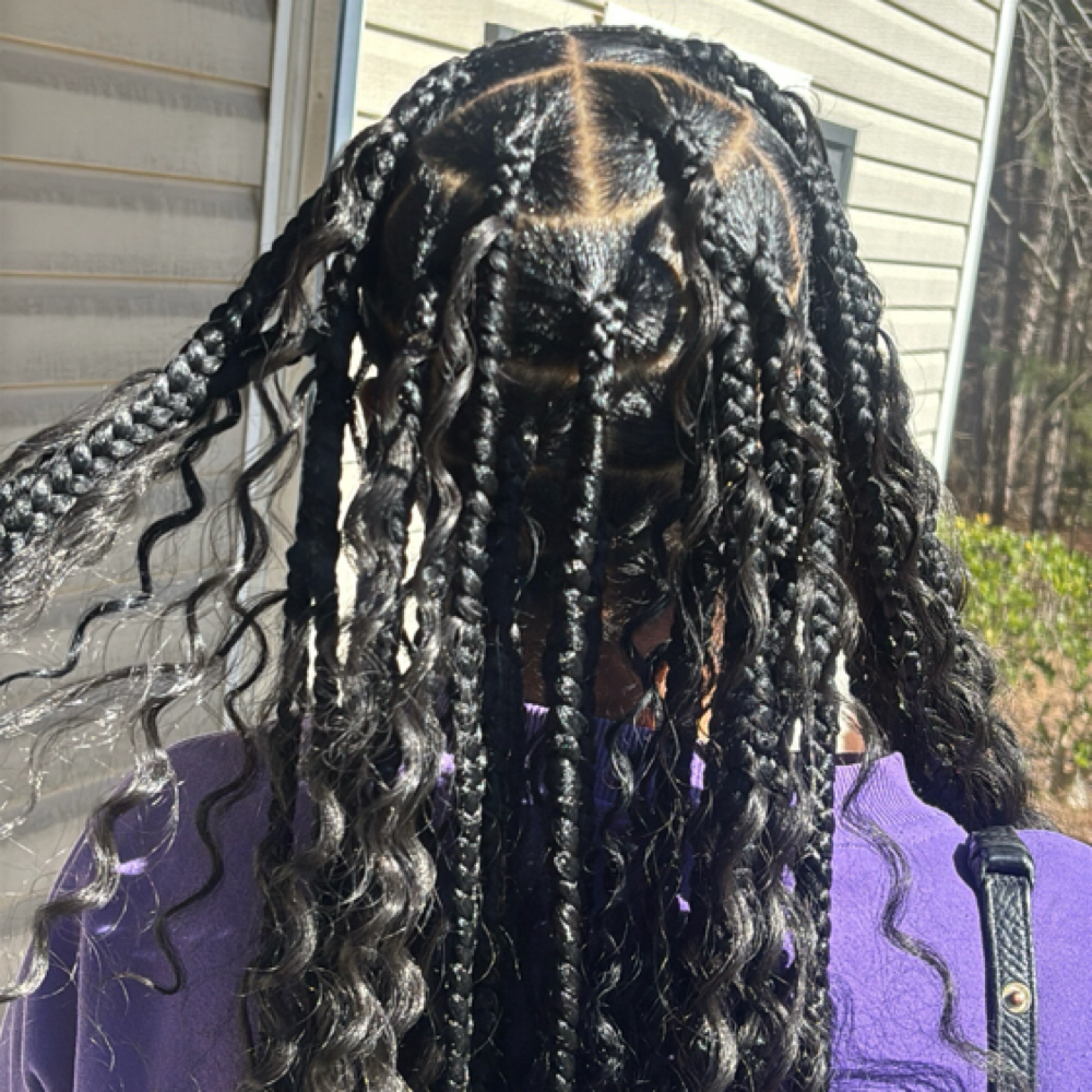 Large Boho knotless - Mid back at Knotless By Mya in union city, GA