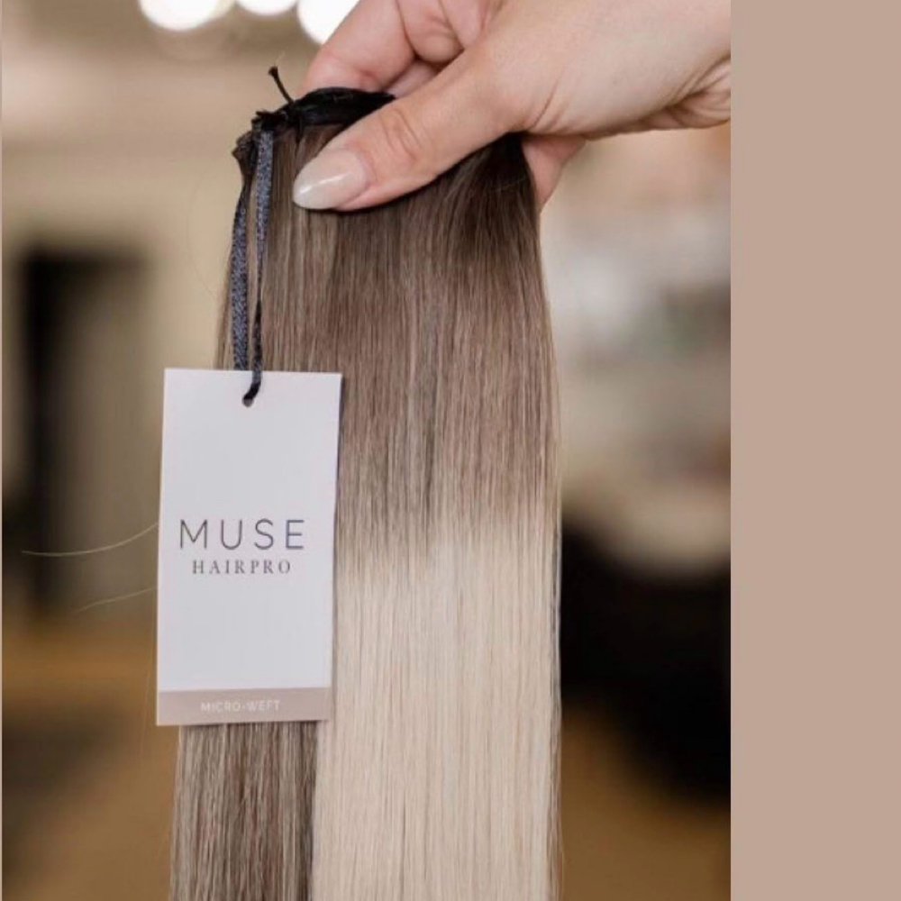 Muse Hair Extensions Installation at Natalie Dolezal in Orchard, NE