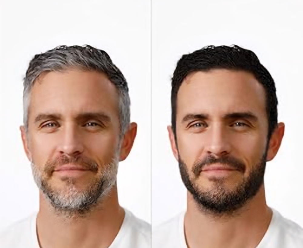 Full coverage color at Pinpoint Barbershop in Kirkland, WA