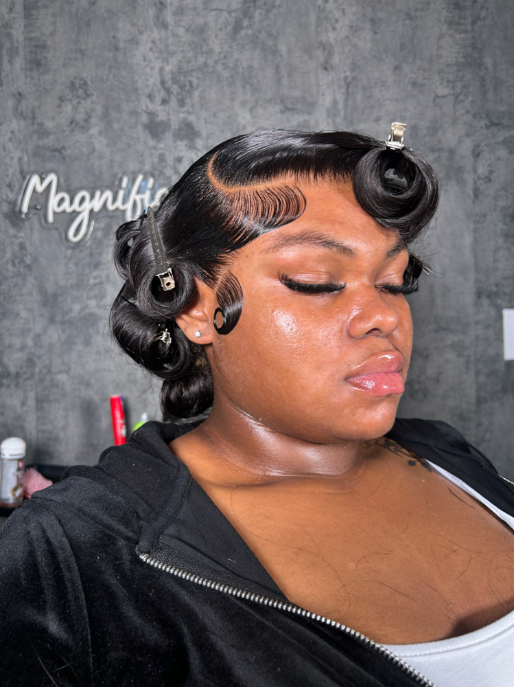 Pin curls (pins included)